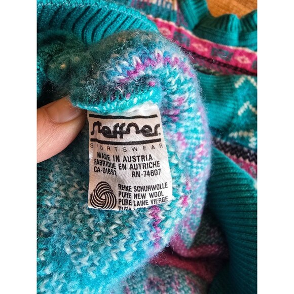 Vintage Steffner pure wool sweater made in Austria see measurements - Picture 7 of 12